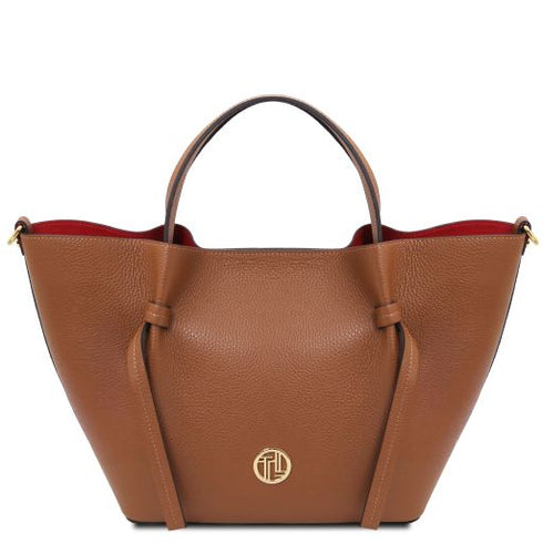 Legame - Leather shopping bag - Large size